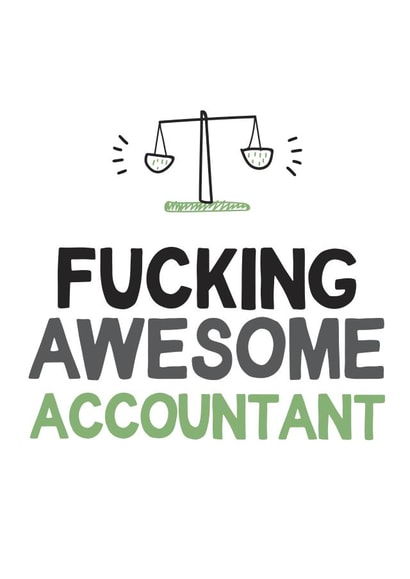 accountant fucking New Job Card 16754 created by TeHe Gifts