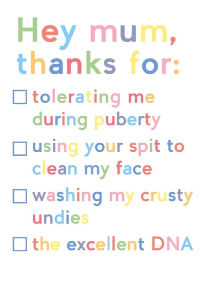 Appreciation for tolerant mums everywhere. created by JosieOnTheRun