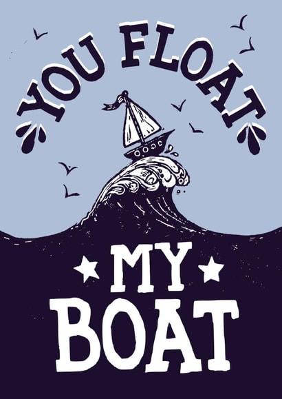 float boat Anniversary Card 37181 created by Woah there Pickle