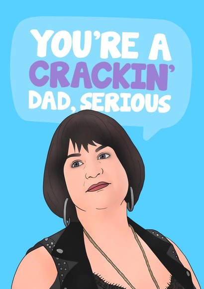 nessa cracking Father's Day Card 10098 created by Hey Huns It's Nicole
