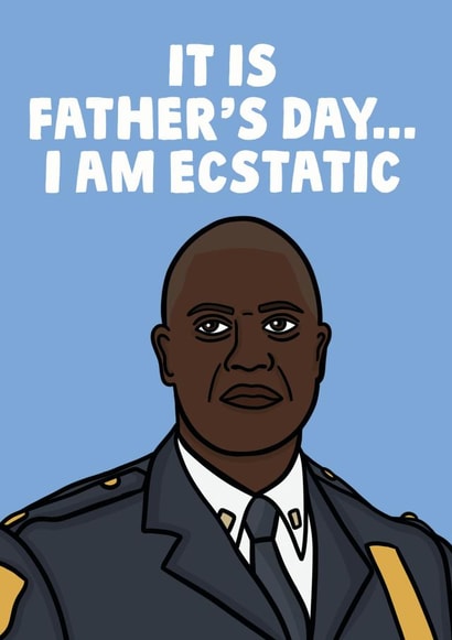 Raymond Holt Brooklyn 99 Father's Day card created by Studio Doodles