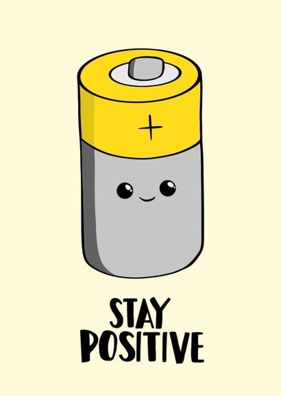 Stay Positive Thinking Of You Card created by Tori's Little Bubble