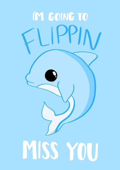 dolphin flippin Leaving Card 12843 created by Tori's Little Bubble