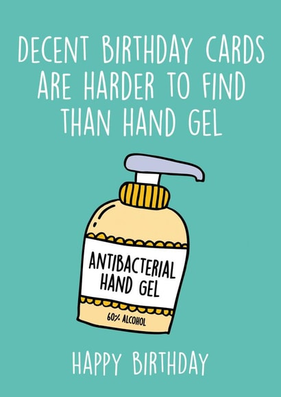 hand gel Birthday Card 31052 created by Thirty Mussels