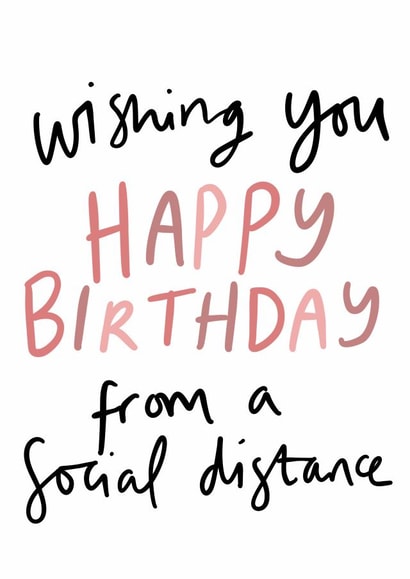 Social Distancing Birthday Card created by Studio Yelle