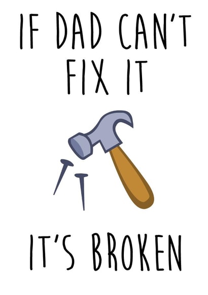 If Dad can't fix it Father's Day card created by Bonnie Banter