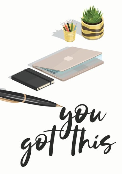 got this Exams Card 5767 created by Open Space Collective