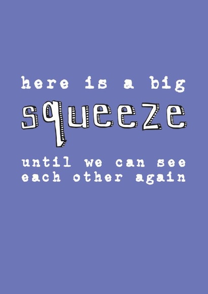 Blue Lockdown Squeeze Card created by Becka Griffin