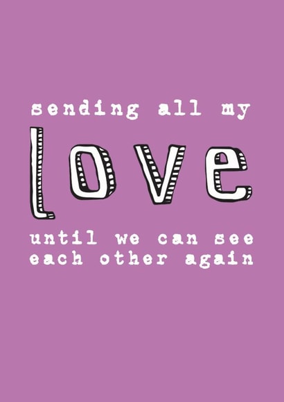 Pink Sending Lockdown Love Card created by Becka Griffin