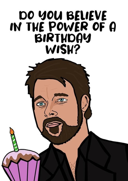 Jonathan Frakes Beyond Belief Birthday Card created by Charles Makes