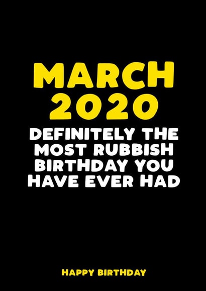 definitely rubbish Birthday Card 30546 created by Filthy Sentiments