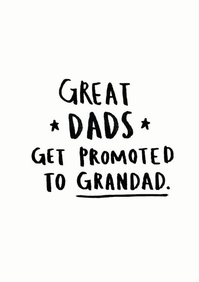 Great Dad promoted to Grandad card created by Ellie Ellie