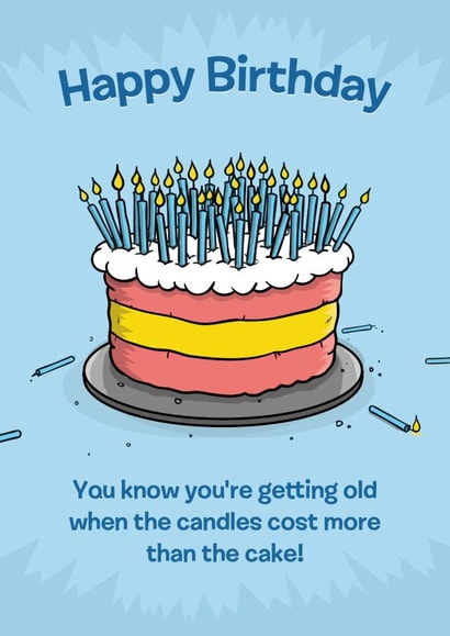 Cake Candles Birthday Card 23330 created by Benjamin Anthonisz