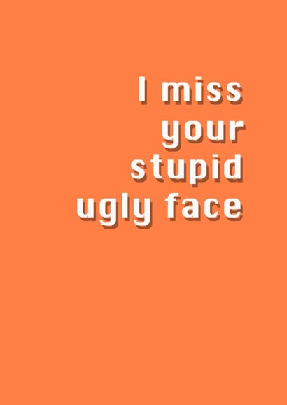 miss you distance Love & Friendship Card 7447 created by Potty Mouth