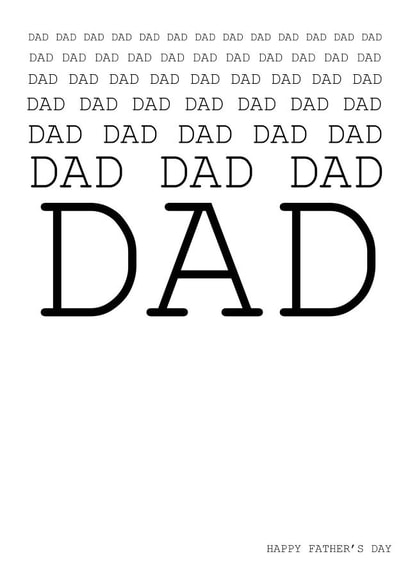 shouting yelling Father's Day Card 32715 created by Charlotte Dreyer