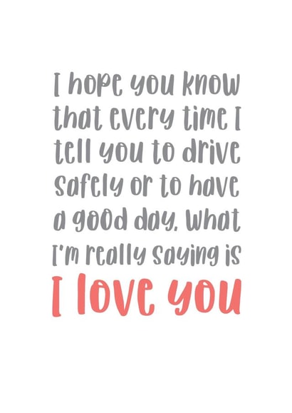 I LOVE YOU love Thinking of you Card 8904 created by Duckduckle Design