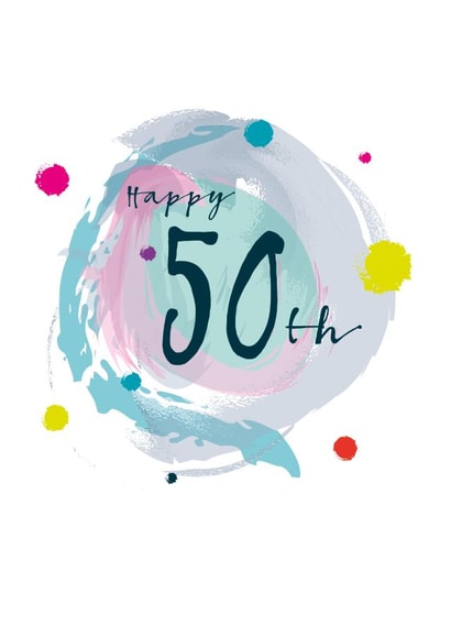 fifty 50 Birthday Card 9142 created by PAPAGRAZI