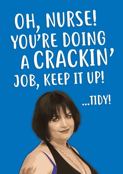 gavin and stacey nurse Thank You Card 11215 created by @linesbehind