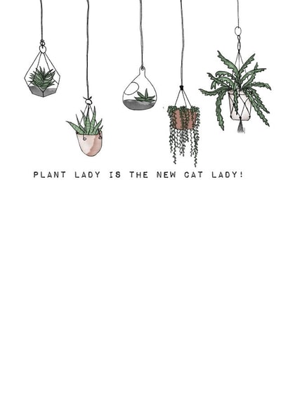 Plant lady Card 35589 created by ByHannahMay