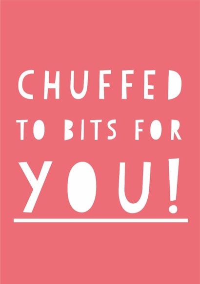 chuffed bits Congratulations Card 9862 created by Heather Alstead Design LTD