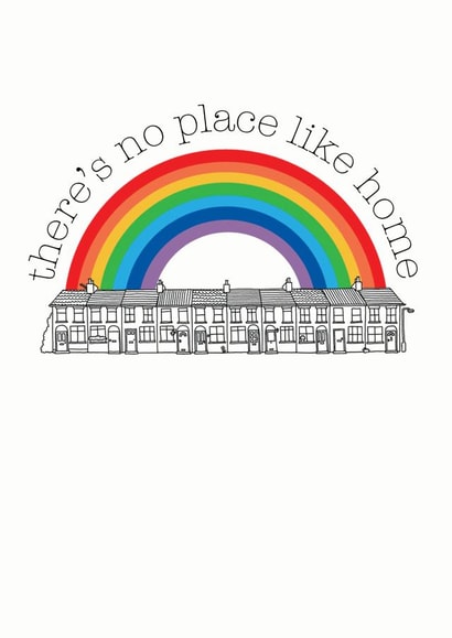 There's No Place Like Home Rainbow Card created by Becka Griffin