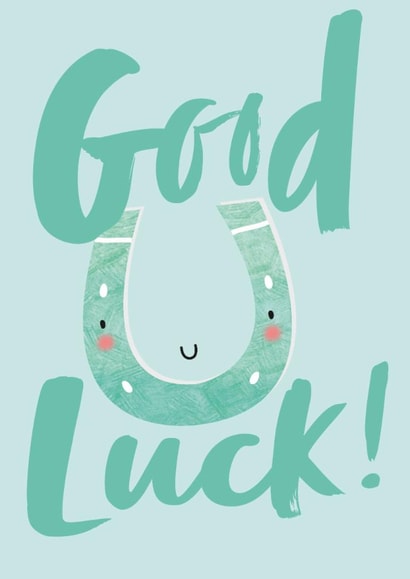 Horseshoe Good Luck Card created by Juniper and Rose Studio