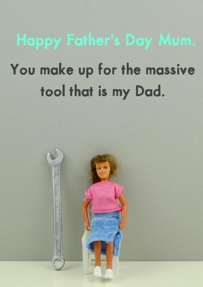 tool single mum Father's Day Card 11559 created by Bold & Bright Cards
