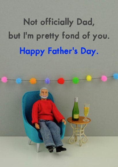 Not officially Dad Father's Day card created by Bold & Bright Cards