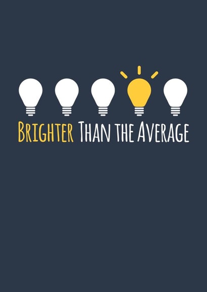 Bright Lightbulb Exam Pass Card created by Simon