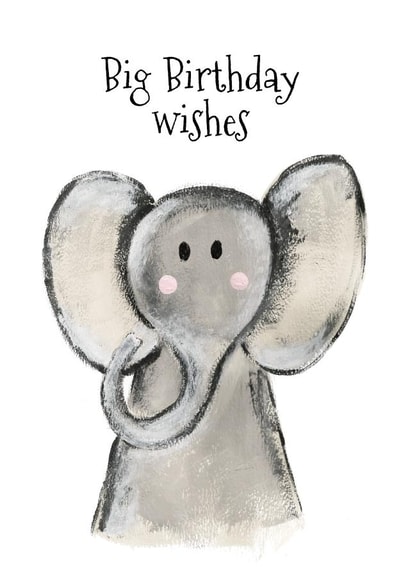 Child illustration Birthday Card 17176 created by Little Paperie