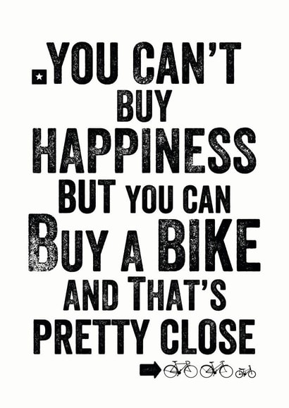 Cycling Birthday Card for Cyclists created by EllieBeanPrints