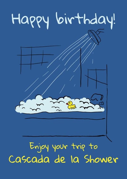enjoy trip Birthday Card 41657 created by Kewl cards