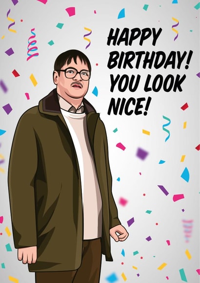 Shalom You Look Nice Birthday Card 16156 created by All Things Banter
