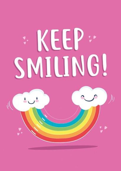 Keep Smiling Smile Thinking of you Card 11216 created by @linesbehind