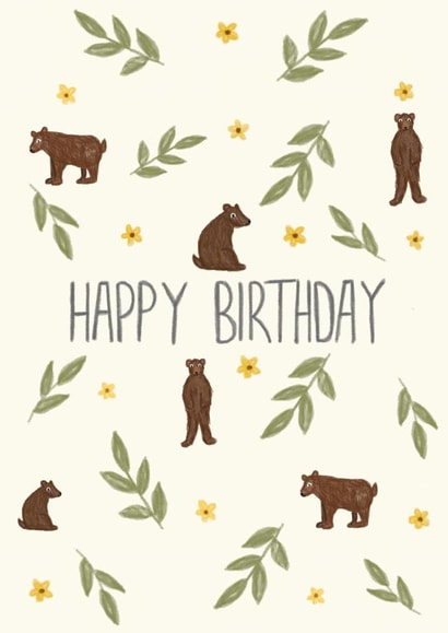 Animal card bear Card 17225 created by Creative Dragon01