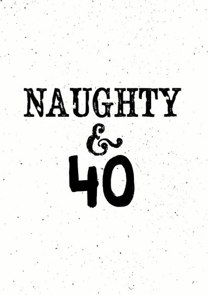 40 forty Birthday Card 17230 created by @sophie robbens