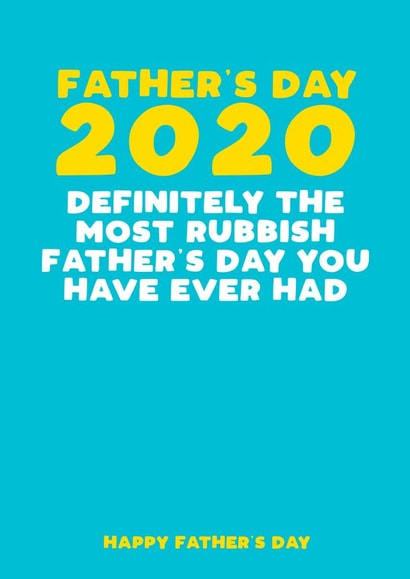 2020 Father's Day card 1000 created by Filthy Sentiments