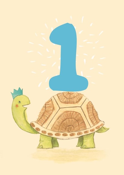 turtle tortoise party hat Birthday Card 16929 created by The Grey Earl