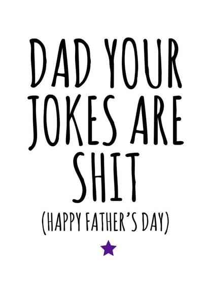funny rude Father's Day Card 34711 created by Banter King