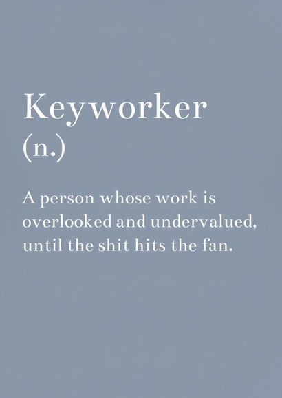 keyworker overlooked Thank You Card 8363 created by Love Lila Photography