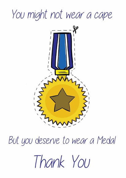 nhs key worker Thank You Card 17104 created by Cris Stewart