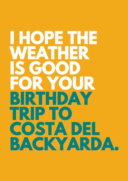 weather good Birthday Card 28038 created by Redrakoon