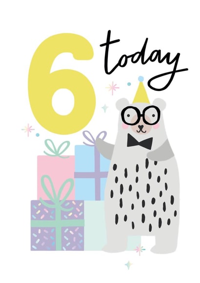 bear 6 Birthday Card 11140 created by Sadler Jones