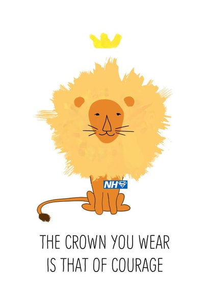 NHS NHSCharities Thank You Card 40446 created by Fly high art