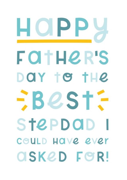 Best Stepdad Father's Day Card created by Joanne Hawker