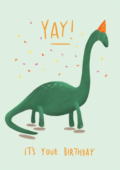 dinosaur yay Birthday Card 16648 created by Rachel Selina