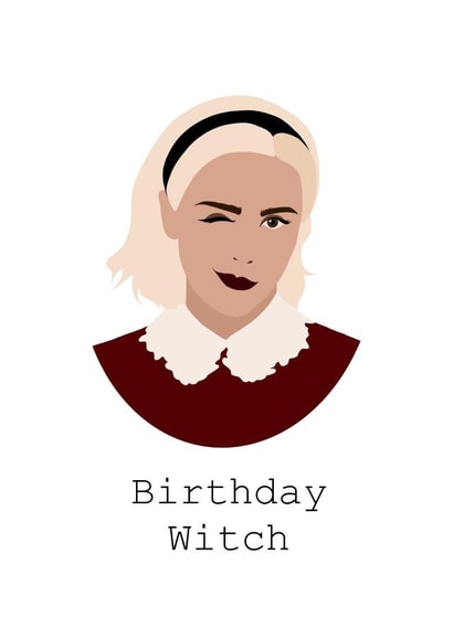sabrina the teenage witch sabrina spellman Birthday Card 17272 created by Ginger Cow