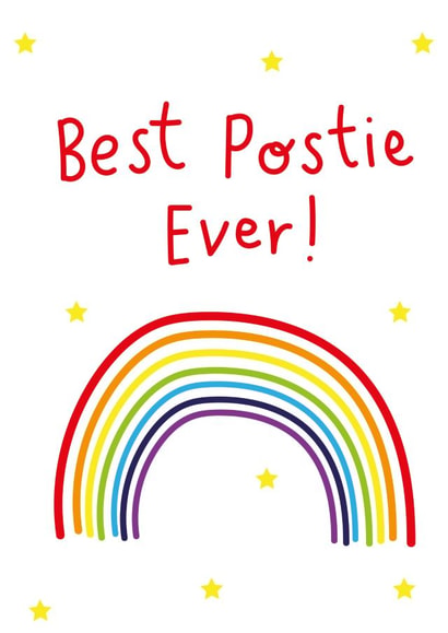 postie postman Just because Card 23916 created by Megan Claire
