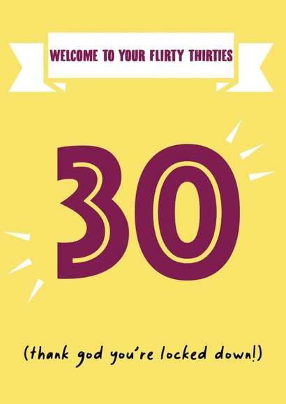 flirty thirties Birthday Card 41667 created by SnailMail