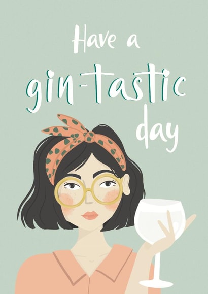 Gin gintastic Birthday Card 17317 created by Wednesday's Wombat